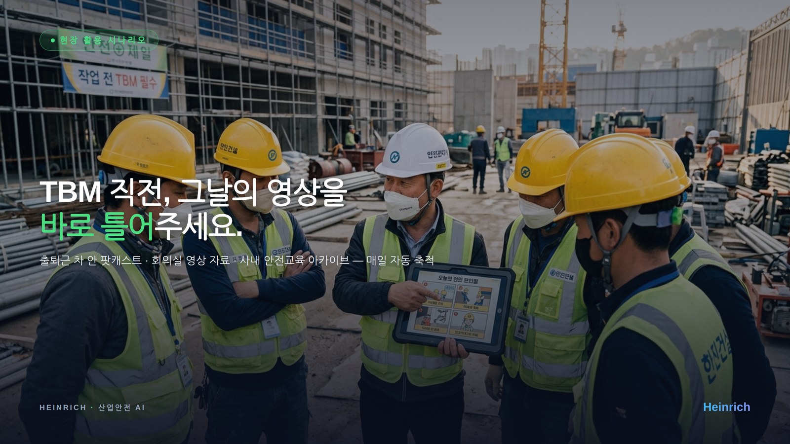 TBM 직전, 그날의 영상을 바로 트는 활용 시나리오
