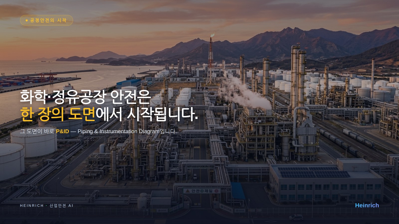 화학·정유공장 안전은 한 장의 도면에서 시작됩니다 — P&ID
